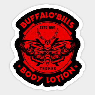 Buffalo bills body lotion Scary Sticker